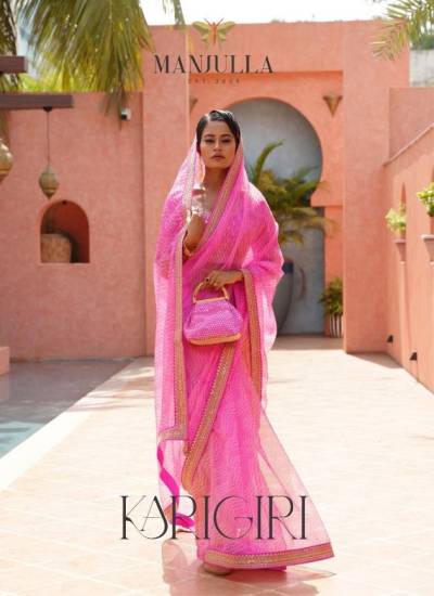 Karigiri By Manjula Fancy Organza Saree Collection